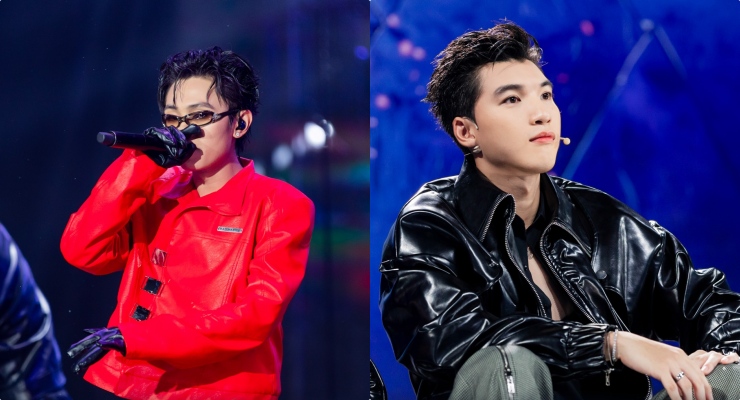 Manbo reunites with his close friend HIEUTHUHAI at Rap Viet. Photo: Producer.