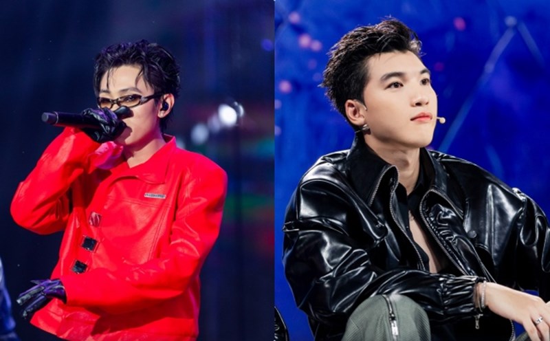 Manbo reunites with his close friend HIEUTHUHAI at Rap Viet. Photo: Producer.