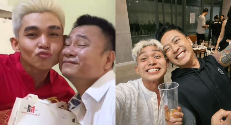 Jun Pham and talented actors Tu Long and Tuan Hung. Photo: Producer.