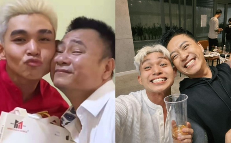 Jun Pham and talented actors Tu Long and Tuan Hung. Photo: Producer.