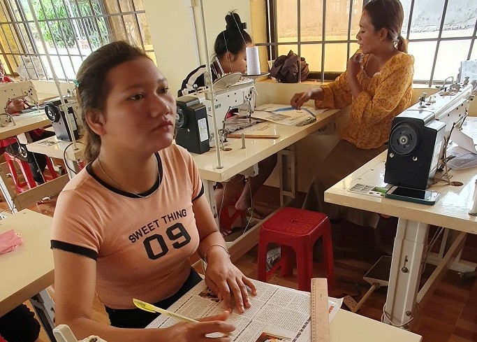 Facilities at the Vocational Education - Continuing Education Center in Dak Mil district meet the vocational training needs of local people. Photo: Bao Trung