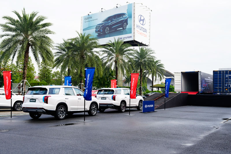 Ceremony to export Hyundai Palisade cars to Thailand on October 29. Photo: G.M