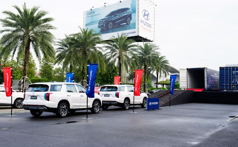 Ceremony to export Hyundai Palisade cars to Thailand on October 29. Photo: G.M