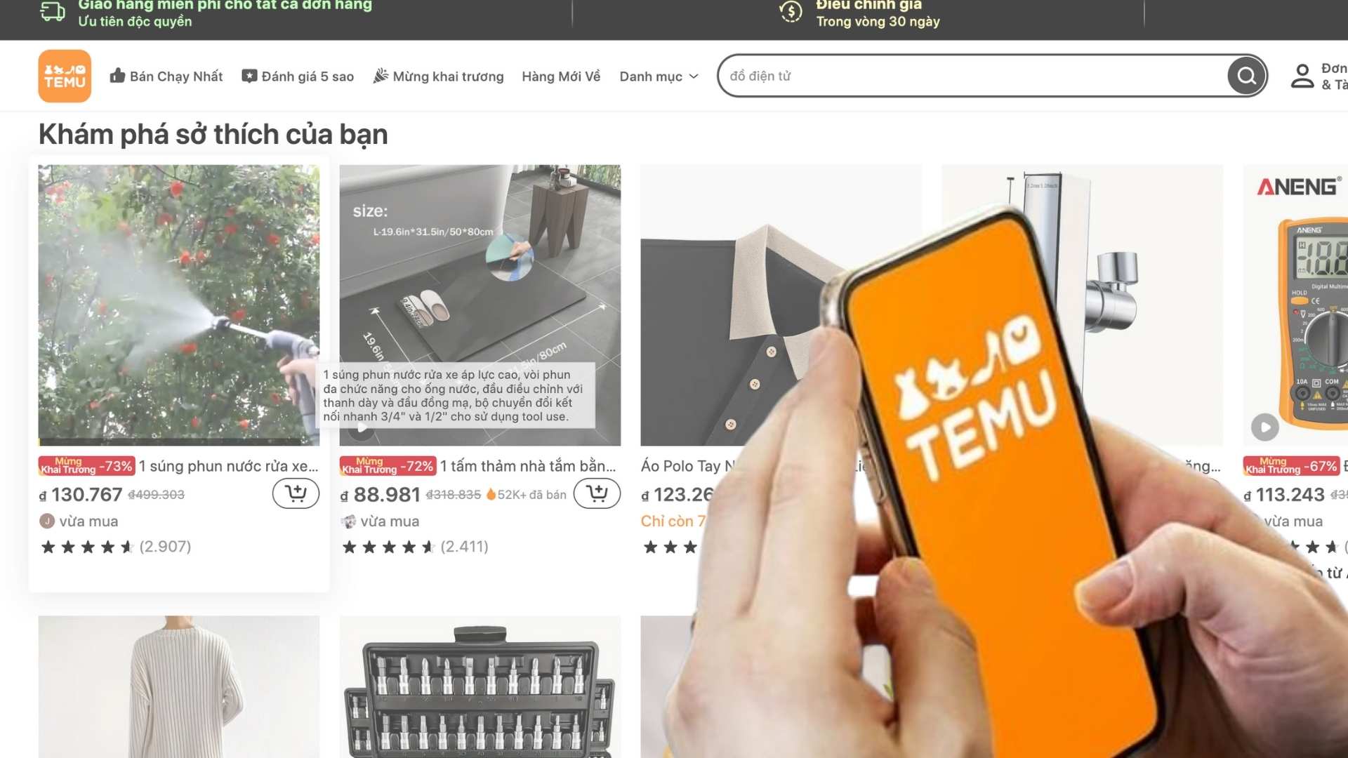 San thuong mai dien tu Temu chua duoc cap phep tai Viet Nam. Anh: Cuong Ngo