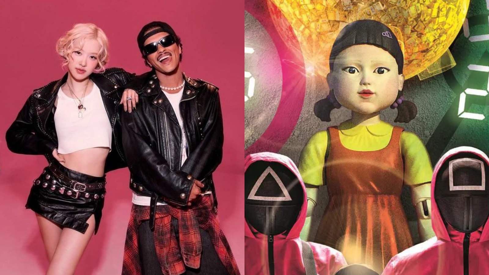 Song "APT." and movie "Squid Game". Photo: YouTube