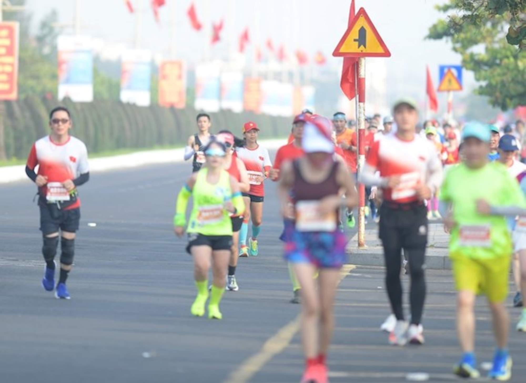 Organizing a race in the city also requires careful calculation. Photo: Hong Anh