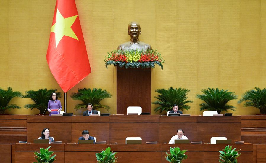 Party Central Committee member, Vice Chairwoman of the National Assembly Nguyen Thi Thanh chaired the meeting. Photo: Quochoi.vn