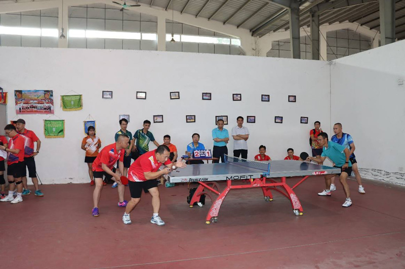 Cac van dong vien tranh tai o mon bong ban. Anh: Nguyen Thuy