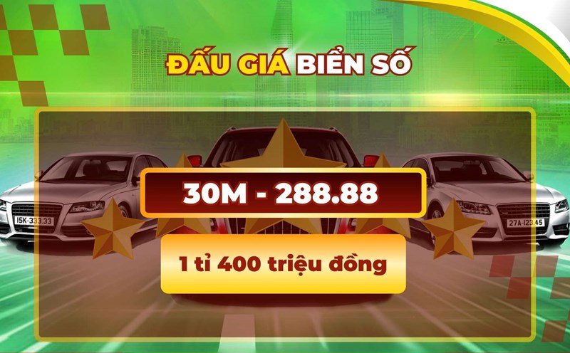 Official prices of the most expensive license plates in session 1.11