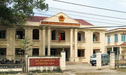 Tòa án nhân dân huyện Cát Tiên, tỉnh Lâm Đồng. Ảnh: luatquanghuy.vn