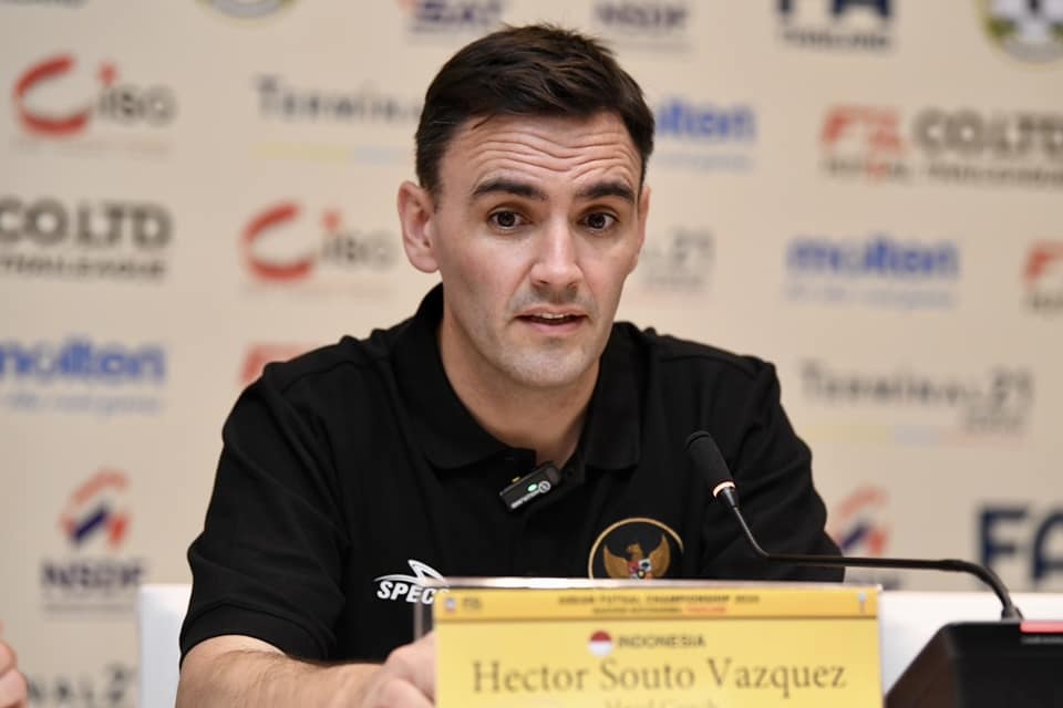 Coach Hector Souto of the Indonesian futsal team. Photo: FAT