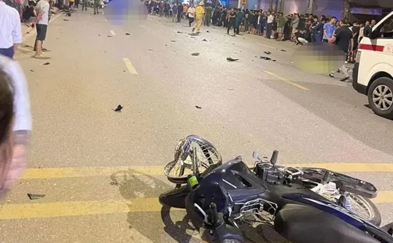 Accident scene. Photo: Thai Phuong