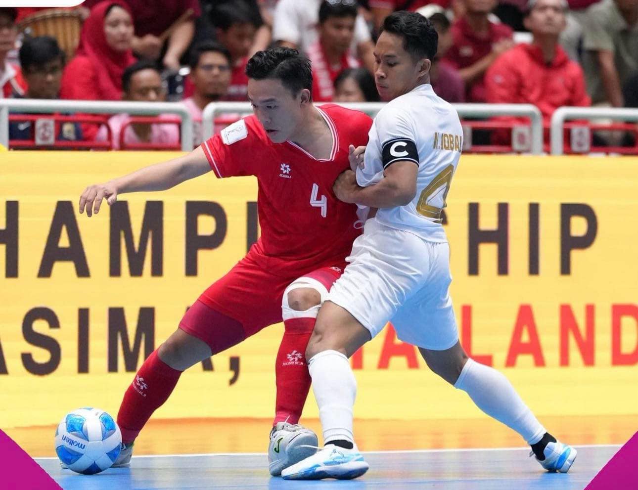 Tuyen futsal Viet Nam gap kho khan truoc Indonesia. Anh: FAT