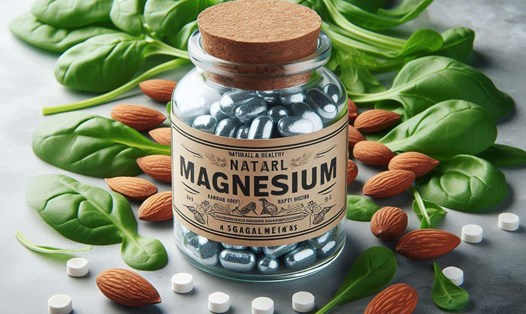 Magiê có nhiều lợi ích cho sức khỏe, giúp điều hòa huyết áp, và cải thiện chất lượng giấc ngủ. Ảnh - AI: Ngọc Thùy