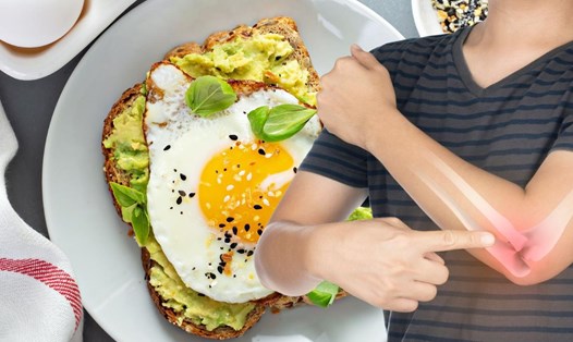 Bữa sáng giàu vitamin D để duy trì xương và răng khỏe mạnh. Đồ họa: Thanh thanh