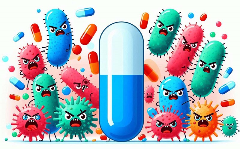 Antibiotic resistance mainly occurs due to overuse and misuse of drugs. Photo - AI: Ngoc Thuy
