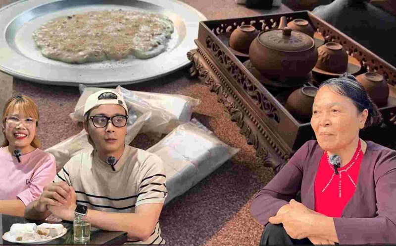 Experience making the rustic gift of Che Lam, a specialty of the Doai region. Huyen Trang