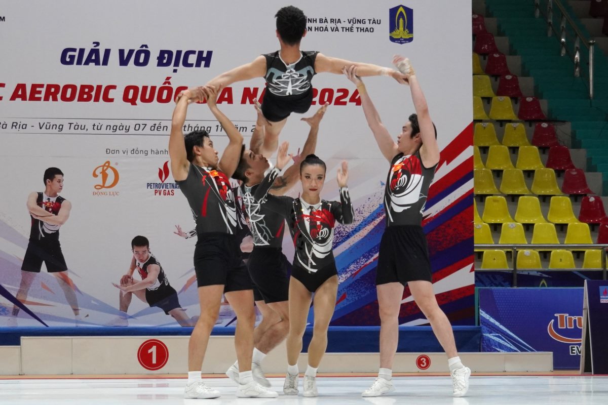 A performance at the 2024 National Aerobic Championship. Photo: Thanh An