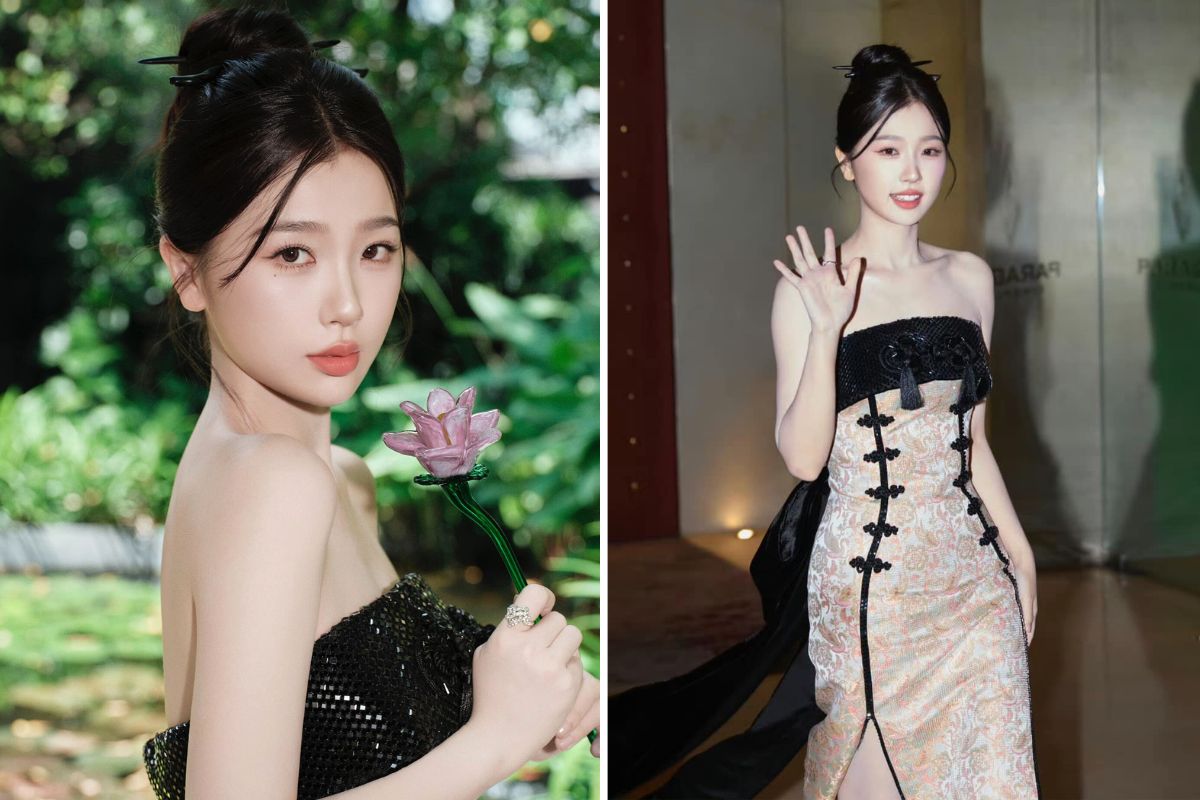 Ngu Thu Han was praised when attending an event in Thailand. Photo: Weibo