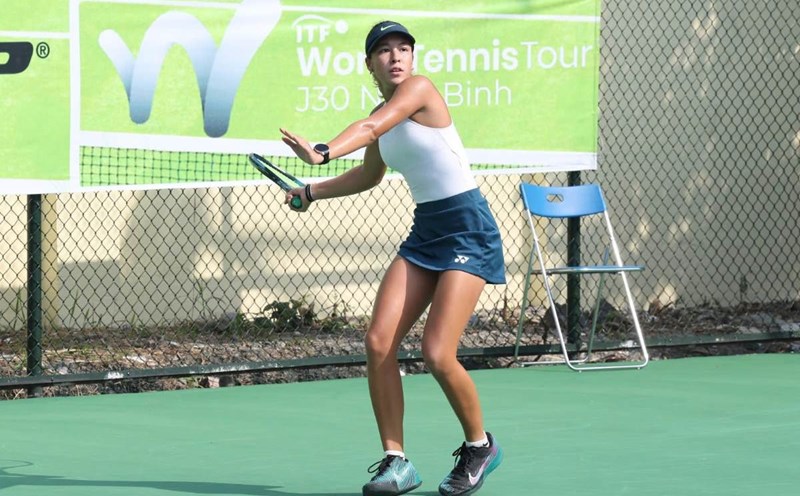 Potential international young tennis players aged U18 come to Ninh Binh to participate in the tournament. Photo: Hoa Dao