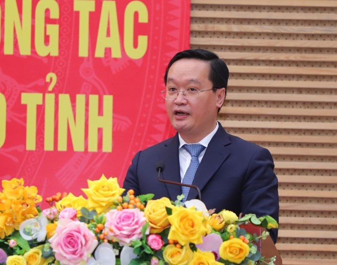 Mr. Nguyen Duc Trung was elected to hold the position of Secretary of Nghe An Provincial Party Committee. Photo: Hai Dang