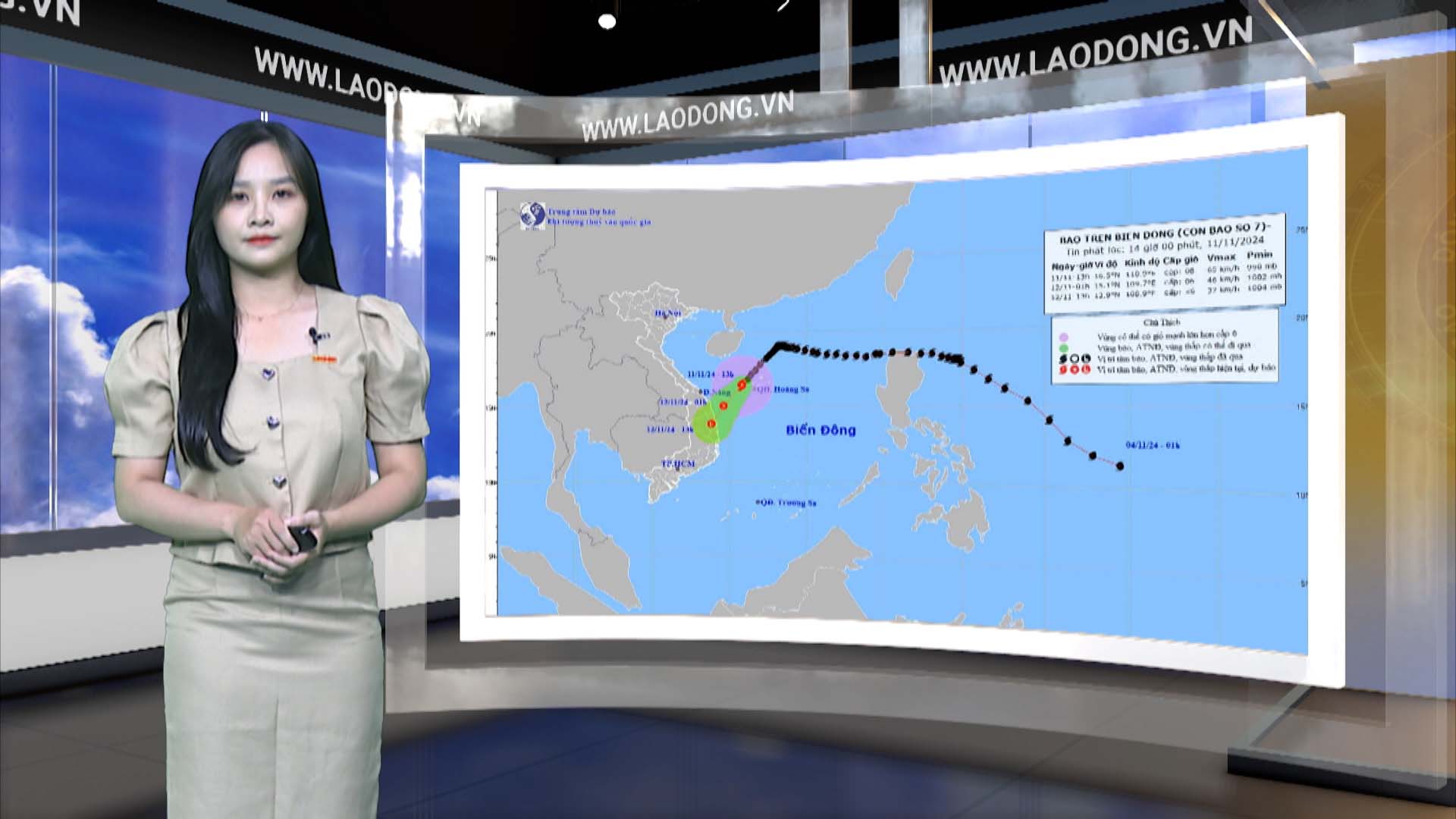 Weather forecast tonight and tomorrow 11/12