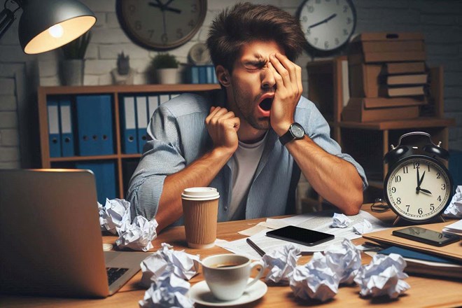 Working night shifts regularly can disrupt biological rhythms, affecting reproductive function. Photo - AI: Ngoc Thuy