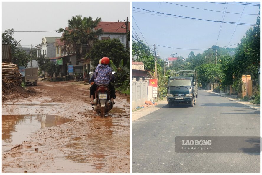 Provincial Road 313C, passing through Cam Khe District, has been paved after many years of deterioration. Photo: To Cong.