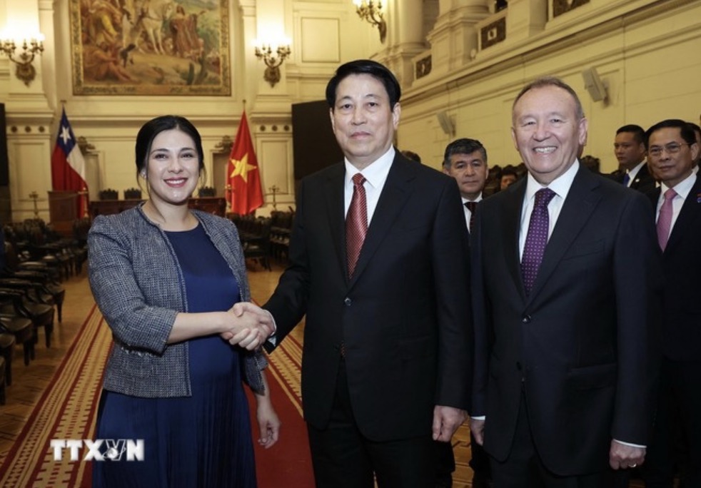 President Luong Cuong meets with President of the Chilean House of Representatives Karol Cariola. Photo: VNA