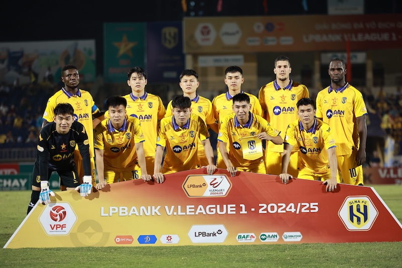 Song Lam Nghe An at V.League 2024-2025. Photo: VPF