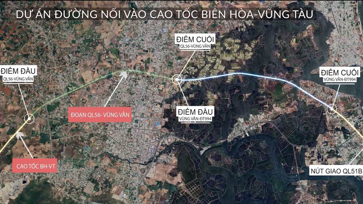 2 du an duong noi vao cao toc Bien Hoa  - Vung Tau sap duoc khoi cong. Anh: BQLCTGT.