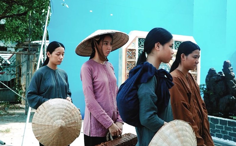 Thuy Tien participates in Linh Mieu. Photo: Producer.