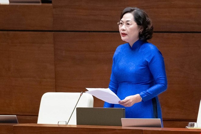 Governor of the State Bank of Vietnam Nguyen Thi Hong said that people are not encouraged to hold gold. Photo: Quochoi.vn
