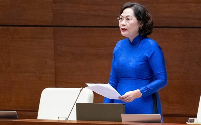 Governor of the State Bank of Vietnam Nguyen Thi Hong said that people are not encouraged to hold gold. Photo: Quochoi.vn