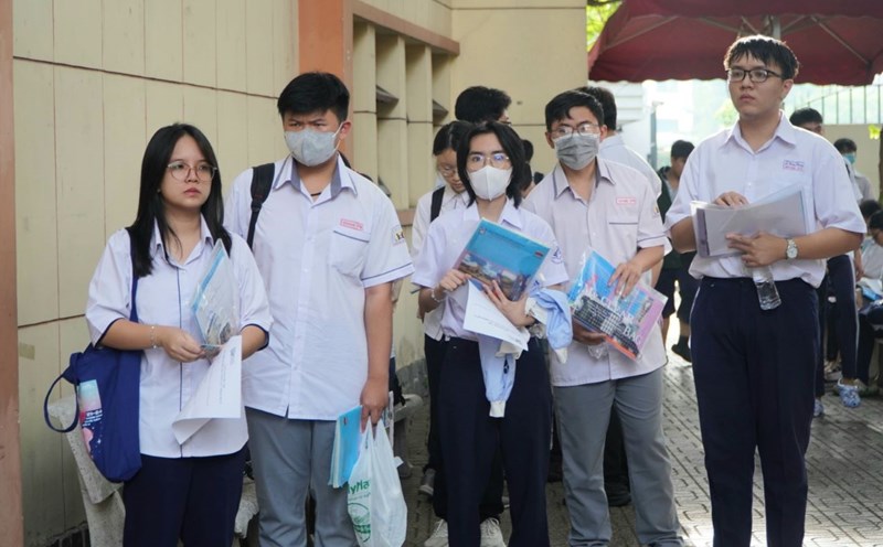Candidates taking the 2024 VNU-HCM capacity assessment exam. Photo: Chan Phuc