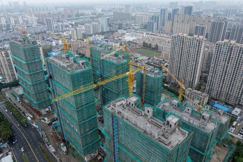 China is planning to cut taxes on home purchases as the property market struggles. Photo: AFP