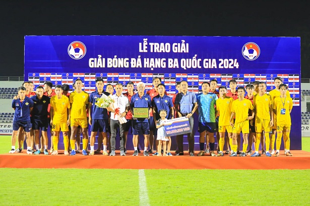 Gia Dinh Club of former Vietnam U23 player Hoang Nhat Nam as Technical Director sets record in Third Division 2024. Photo: Gia Dinh FC