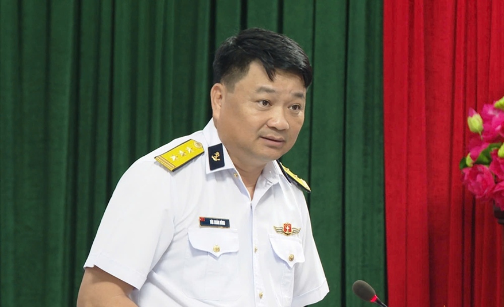Lieutenant Colonel Bui Xuan Binh holds the position of Political Commissar of Naval Region 4. Photo: Hung Hoang