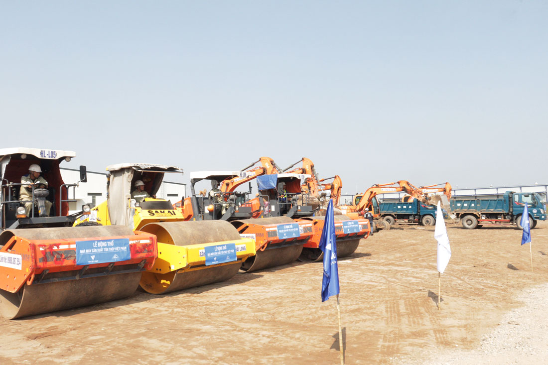 The factory has a total area of ​​75,000 m2, with a total investment of nearly 45 million USD for phase 1. Photo: Hai Phong Electronic Information Portal