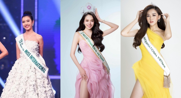 Vietnamese beauties who have competed and achieved high positions at Miss International. Photo: Golden Lotus.