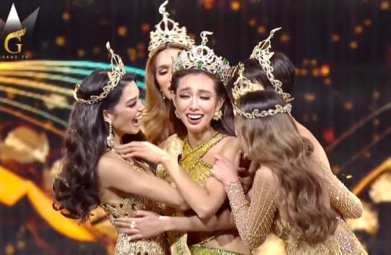 Thuy Tien tiep tuc thu suc tai Miss Grand International va dang quang. Anh: Cat tu video