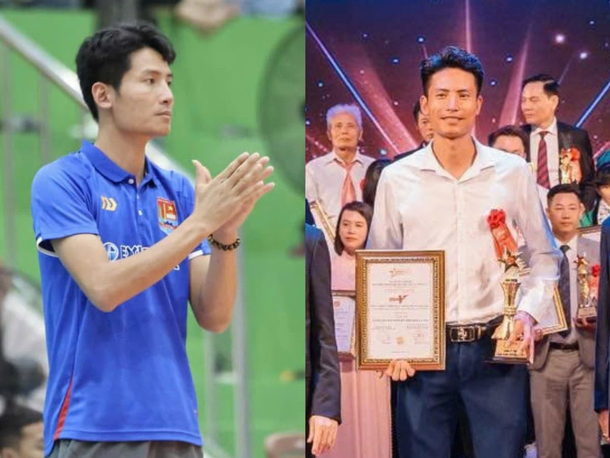 Coach Vu Van Duan of the Ho Chi Minh City Police men's volleyball team. Photo: Provided by the character