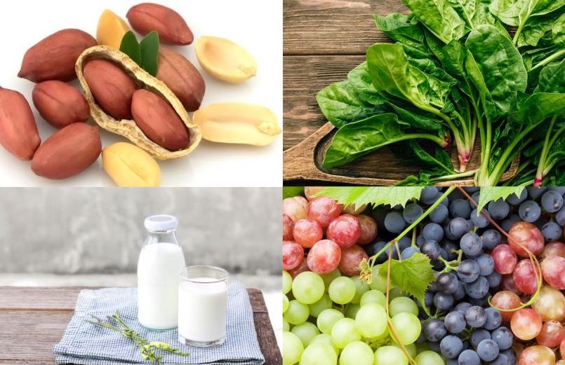 Familiar foods help supplement calcium for strong teeth. Graphics: Linh Dan