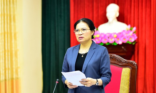 Bà Hà Thị Nga - Bí thư Tỉnh ủy Tuyên Quang. Ảnh: Ngọc Hưng.