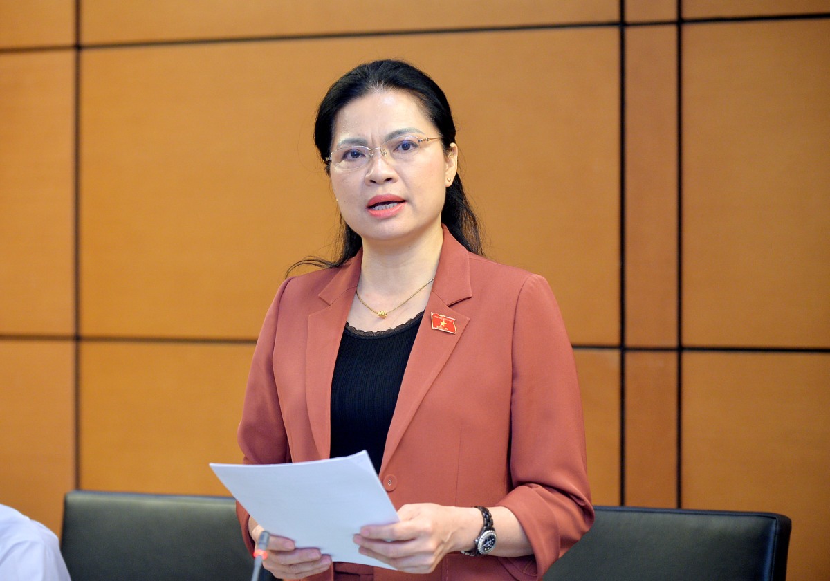 Provincial Party Secretary Ha Thi Nga is Head of the National Assembly Delegation of Tuyen Quang province. Photo: Pham Dong