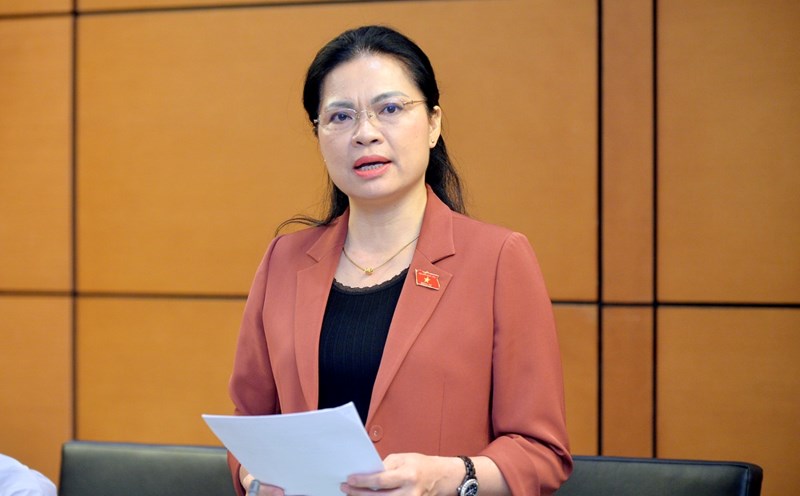 Provincial Party Secretary Ha Thi Nga is Head of the National Assembly Delegation of Tuyen Quang province. Photo: Pham Dong