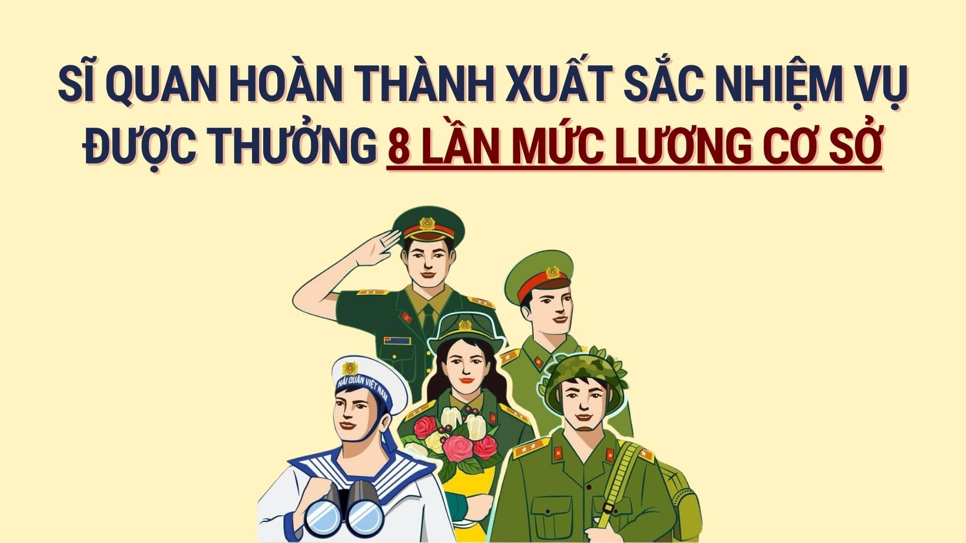 Bonus for officers who complete their tasks according to basic salary. Graphics: Hoang Le