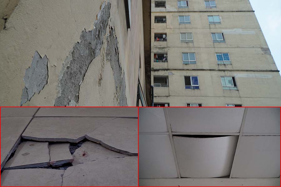 Living in a workers' housing complex with many worries