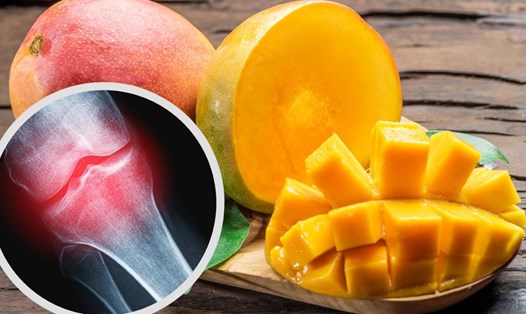 Xoài chứa zeaxanthin tốt cho xương và ngăn loãng xương. Đồ họa: Thanh Thanh
