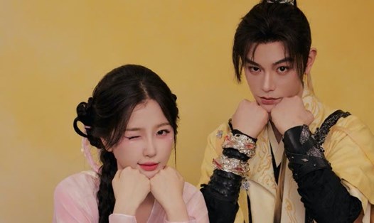 Ngu Thư Hân, Đinh Vũ Hề được yêu thích khi đóng chung. Ảnh: Weibo